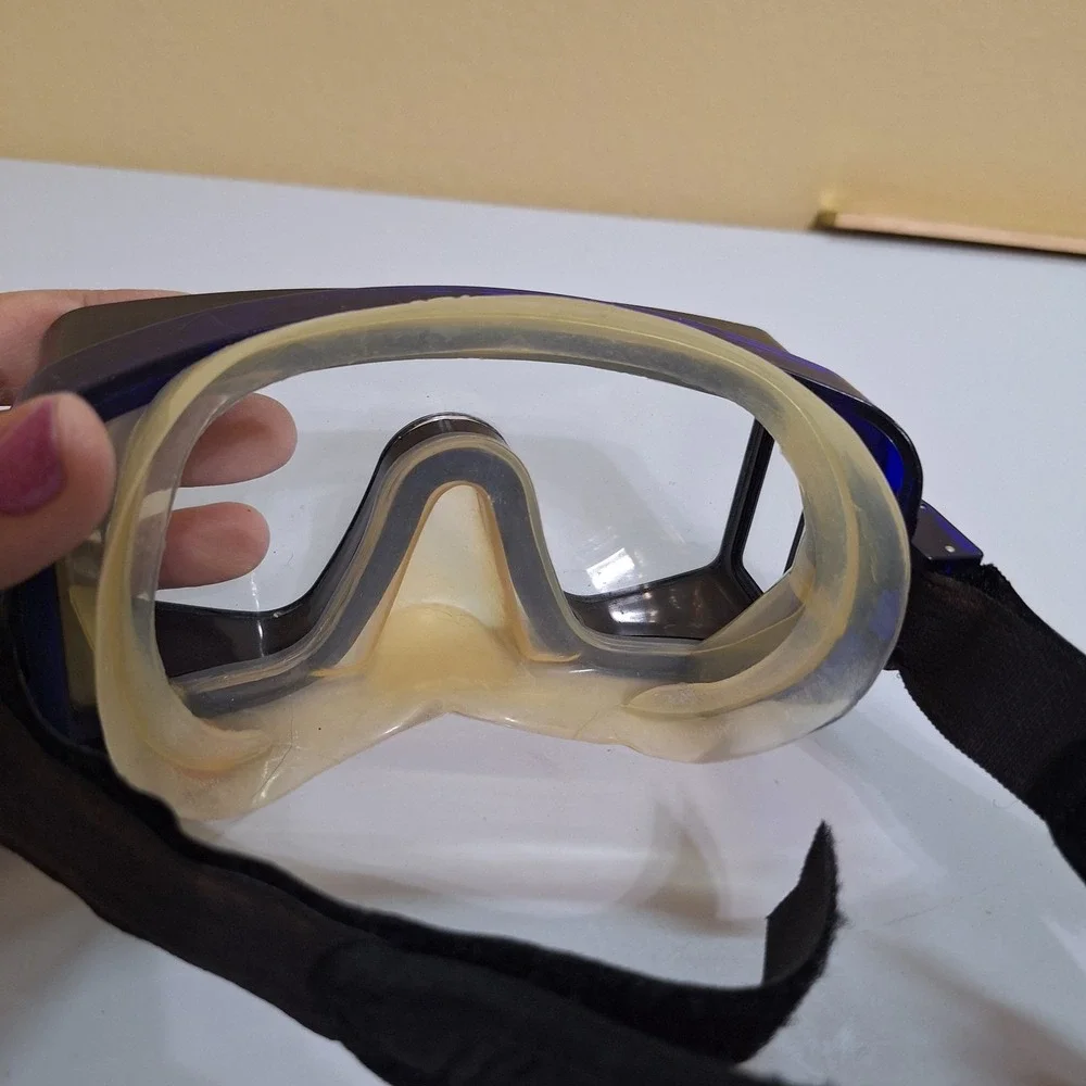 Oceanic Shadow Tempered Scuba‎ Dive Snorkel Mask Pro Suba Houston W/Strap
